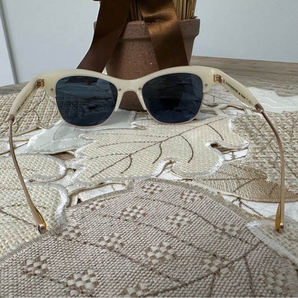 Oliver Peoples Sunglasses Hobson White Blue Mirror Polarized  display picture 3